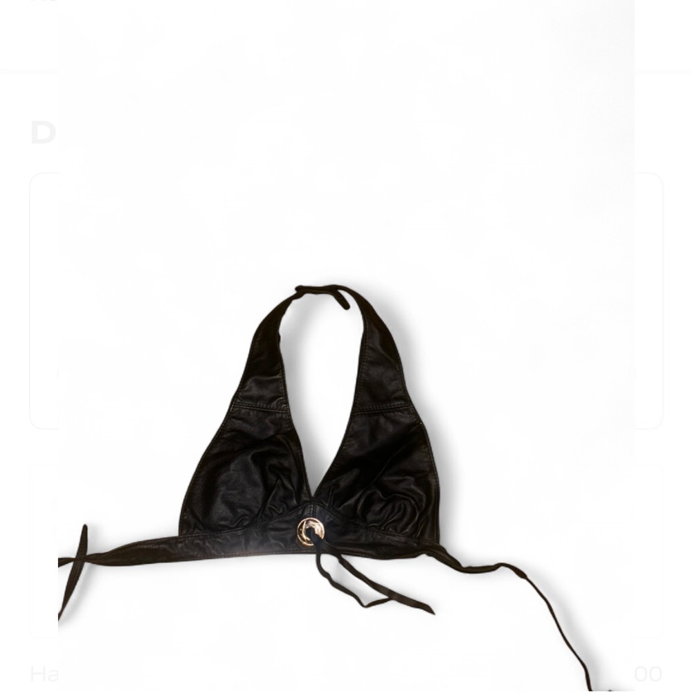 Black Halter Bikini Top